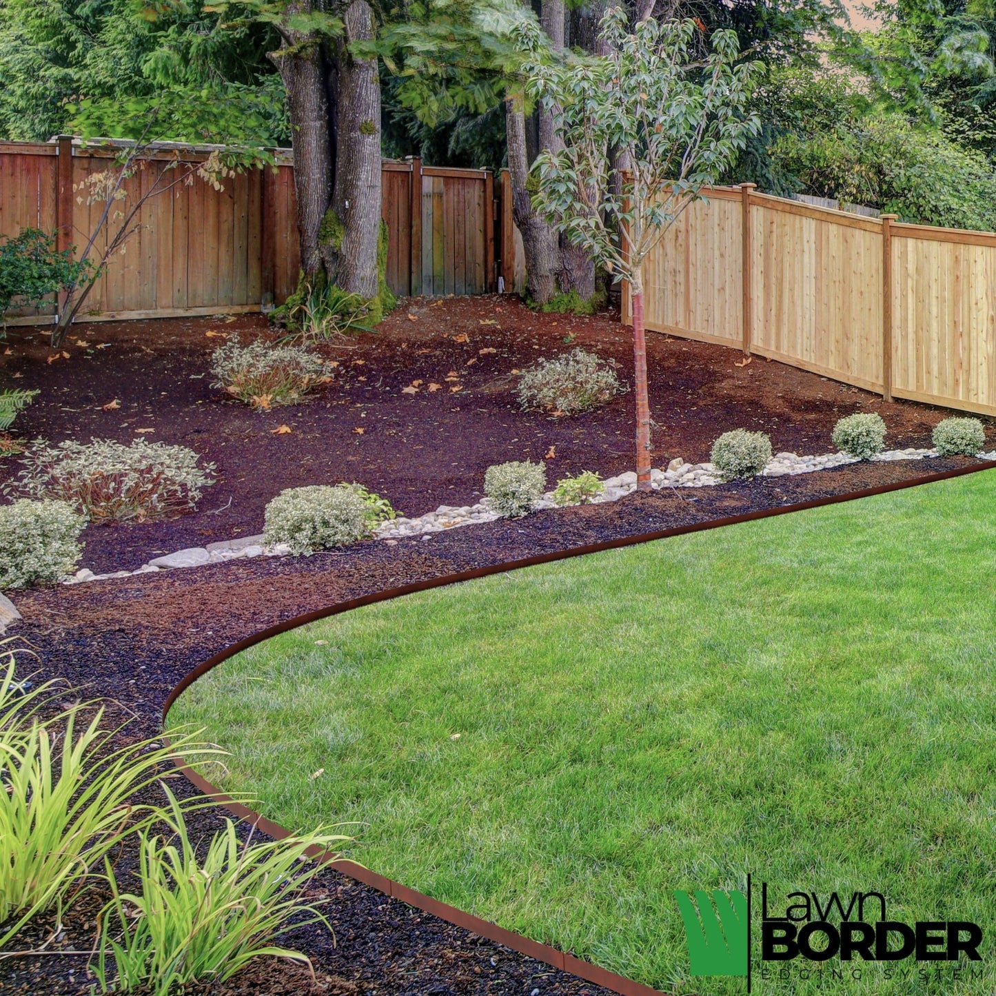 Hammer In Cor-Ten Lawn Edging System