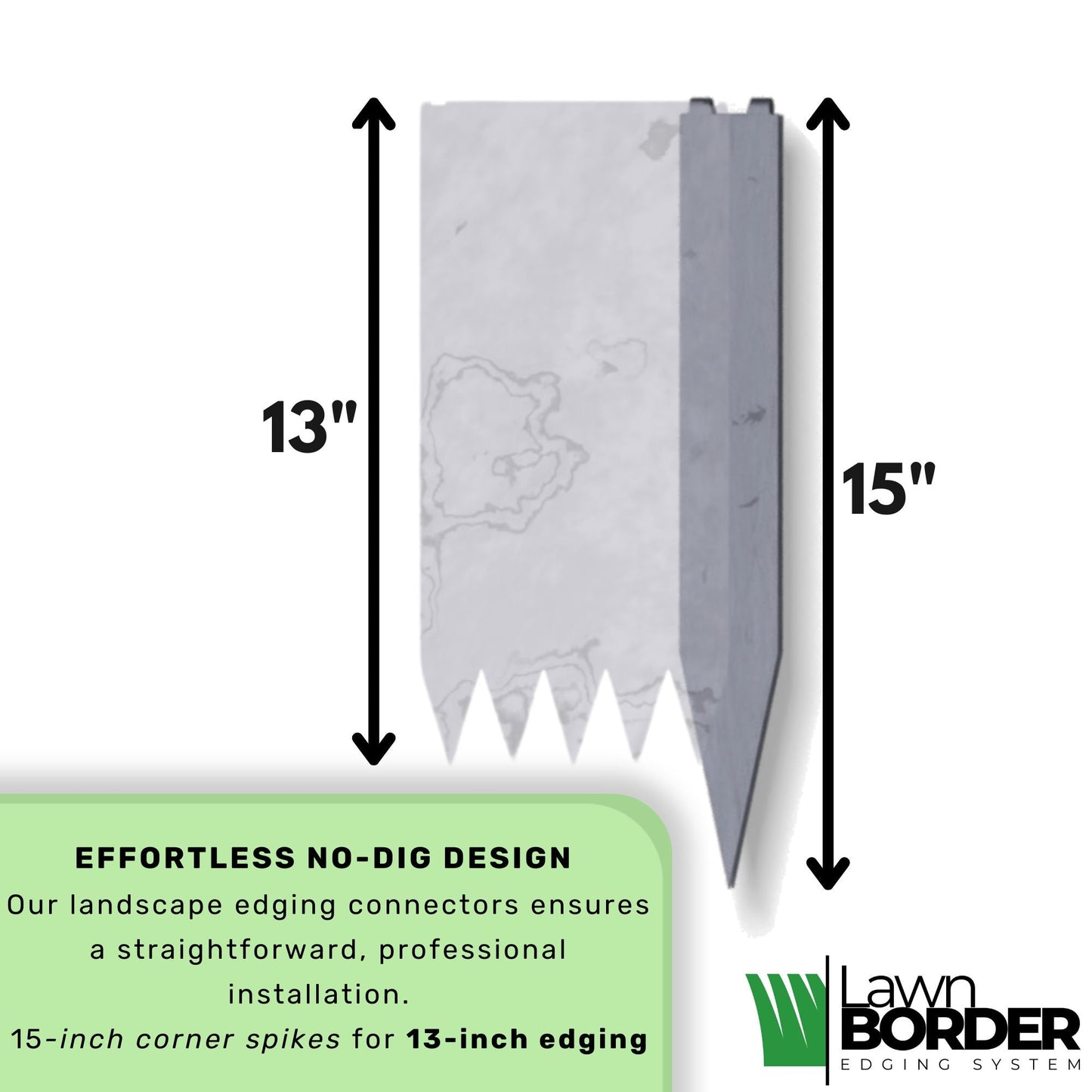 Lawn Edging Straight Connector Spike